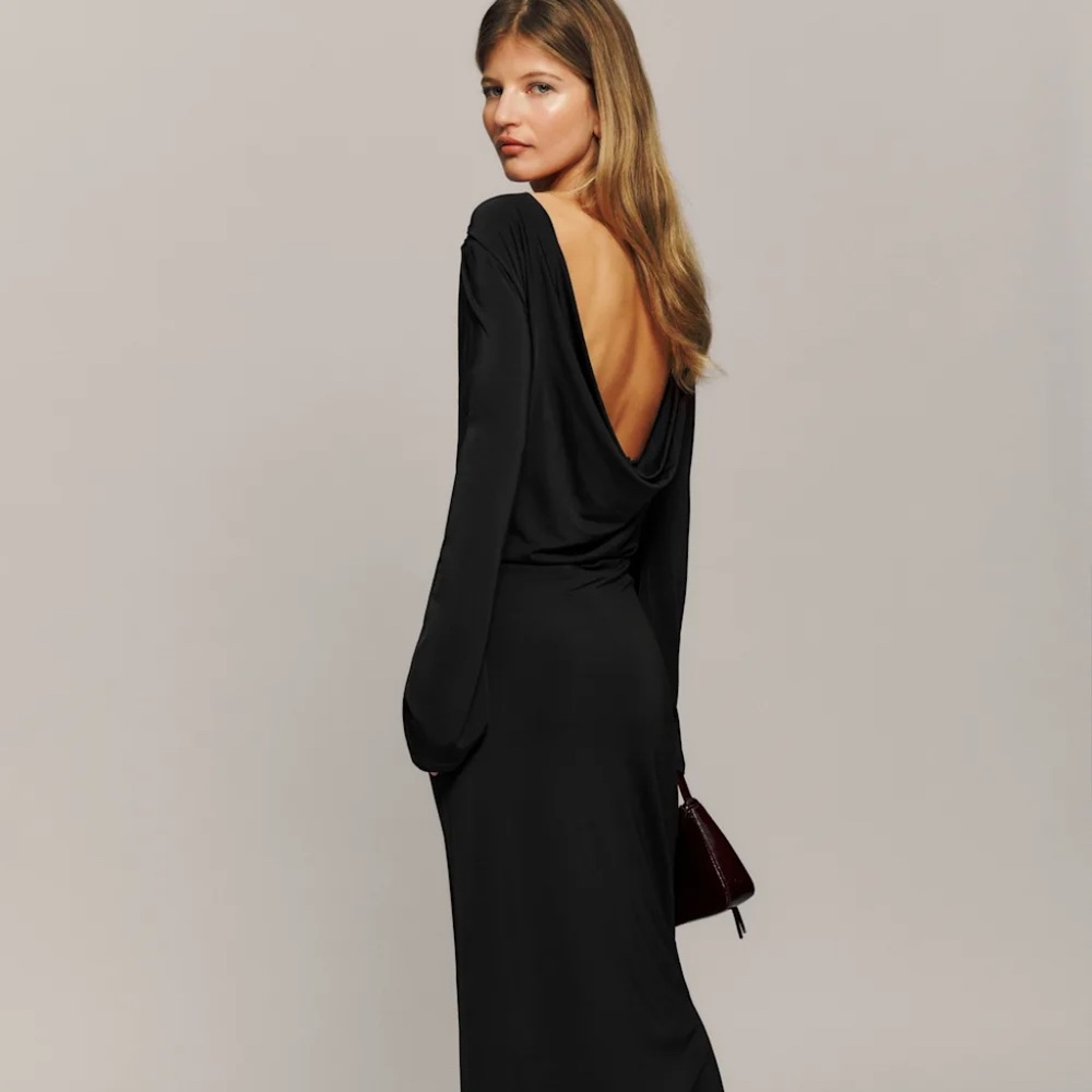 Reformation Long Sleeve Aurelio Knit Dress - Size XS - Picture 2 of 4